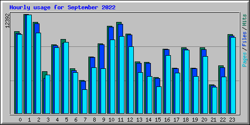 Hourly usage for September 2022
