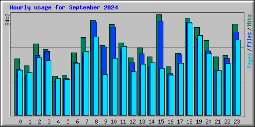 Hourly usage for September 2024